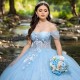 Asulla Off The Shoulder Quinceanera Dress Long Puffy Princess Sweet 16 Ball Gowns Lace Appliques