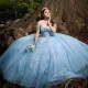 Asulla Off The Shoulder Quinceanera Dress Long Puffy Princess Sweet 16 Ball Gowns Lace Appliques