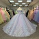 Blue Purple 2025 Quinceanera Dress Sweet 15 Evening Dress Crystal Sleeveless Ball Gown Beading Vestidos De Xv Anos