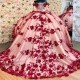 Luxurious 3D Flower Applique Lace Beads Prince Mexicians Sweet 16 Birthday Red Quinceanera Dresses