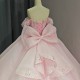 Pink Shiny Sweetheart Quinceanera Dress Off Shoulder Sequined Lace Bow Beads Court Train Bow vestido 15 anos quinceanera