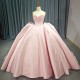 Pink Strapless Quinceanera Dresses Sweet 16 Prom Evening Gowns Applique Lace Beading Satin vestido de 15 quinceanera