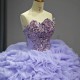 Purple Quinceanera Dress Ball Gown 2024 For Sweet 16 Girl Beading Appliues Strapless Graduation Party Princess Gowns