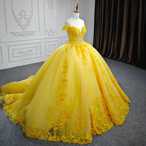 Quinceanera Dress 3D Flower Sweetheart Ball Gown Vestido 15 Quinceaneras