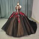 Quinceanera Dresses Ball Gown Appliques Sleeveless Tulle Floral Pearl Sweet 16 Dresses 15 Anos Mexican vestido de 15 quinceanera