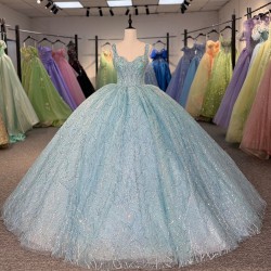 Quinceanera Dresses Modern Women Party Dress Organza Ball Gown Sweetheart Bridal Dress 2025 Sequined