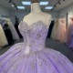 Quinceanera for 15 Anos Strapless Bow Short Sleeves Beaded Lacing Up Robe Princesse Bleu Femme Customized vestidos 15 anos