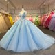 Real Picture Blue Quinceanera Dresses Appliques Beaded Tiered Sweet 16 Princess Prom Party Dress Vestido 15 14 Anos