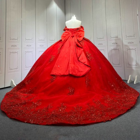 Red Quinceanera Dress Sweet 15 Evening Dress Crystal Sleeveless Ball Gown Beading Vestido De Quinceanera