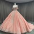 Romantic Quinceañera Dresses Ball Gown Vestidos De 15 Años Pink Appliques Beading Vestido De Formatura Elegante