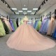 Scoop Neck Quinceanrra Prom Dresses Customized Beautiful Ball Gown Appliques Princess Long Glitter Sweet 16 Dress Vestido