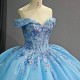 Sexy Sweetheart Quinceanera Dresses Ball Gown Romantic Beading Lace-like Off the Shoulder Sweet 16 Dresses Wedding Gown