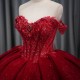 Short Sleeves Quinceanera Dress Lace Crystal Ball Gown Beading Corset Sweetheart Sweet 16 Dress Vestido De 15 Anos