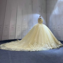 Sleeveless Yellow Quinceanera Dress Sweet 15 Evening Dress Crystal Ball Gown Off Shoulder Beading Vestido De Quinceanera