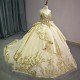 Spaghetti Straps 2024 Quinceanera Dress Shiny Birthday Ball Gown Bride Robe Sweet 16 Dress Bridal Dresses vestido de 15 anos