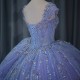 Surprise Price Purple Sweetheart Quinceanera Dresses 2024 Beads Lace up With Sweet 15 Birthday Party Ball Gowns vestidos 15 anos