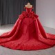 Surprise Price Red Quinceanera Dress Ball Gown Satin Floral Lace Applique Mexico Sweet 15 Vestido De 15 Anos