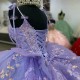 Beaded Lavender Shiny Ball Gown Quinceanera Dresses Applique Lace Celebrity Party Gowns Sequined Graduation Vestido De 15 Anos