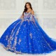 Beading Royal Blue Princess Quinceanera Dress Ball Gown Lace Applique Tull Spaghetti Strap Corset Sweet 16 Vestido 15 De Anos