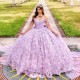 Luxury Lavender Quinceanera Dressess 2024 With Cape Applique Lace Beads Bow Ball Gowns Sweet 16 Dress Vestidos De 15 Anos