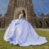 Luxury Off the Shoulder Shiny Quinceanera Dresses Ball Gown Applique Lace Flower Beads Sweet 16 Dresses