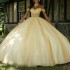 Mexican 2024 Yellow Quinceanera Dress Sweet 15 16 Ball Gown Off The Shoulder Beaded Crystal Tull Vestidos De 15 Anos