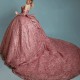 Off Shoulder Pink Shiny Princess Quinceanera Dress Lace Beading Crystal Pearls Tull Sweet 16 Birthday Party Gown Vestidos De 15