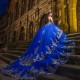 Off The Shoulder Blue Shiny Quinceanera Dress Ball Gown Applique Lace Beading Crystal Tull Sweet 16 Vestidos De 15 Anos