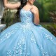 Off The Shoulder Sky Blue Shiny Quinceanera Dress Ball Gown Lace Applique Beaded Tull Corset Sweet 16 Vestido De 15 Anos