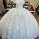 Off the Shoulder White Quinceanera Dresses Ball Gown For Sweet Girls Applique Lace Vestidos De XV Anos Birthday Prom Dress