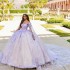 Sexy Off Shoulder Quinceanera Dress Ruffles with Appliques Lace With Cape Sweep Train Ball Gown Sweet 16 Vestidos De Fiesta