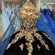 Sparkly Navy Blue Quinceanera Dresses Formal Luxury Party Beading Gold Lace Appliques Bow Sweet 15 Dress Graduation Ball Gwon