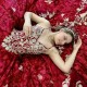 Sparkly Red Spaghetti Strap Luxury Quinceanera Dress 2024 Ball Gown Charro Mexican Appliques Flower Beads Dress