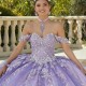 Sweetheart Lavender Shiny Ball Gown Quinceanera Dresses Beads Applique Lace Cinderella Birthday Party Princess Vestidos De 15