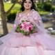 Tulle Pink Ball Gown Princess Quinceanera Dresses Applique Vestidos De 15 Anos Quinceaneras Sweet 16 Birthday Party